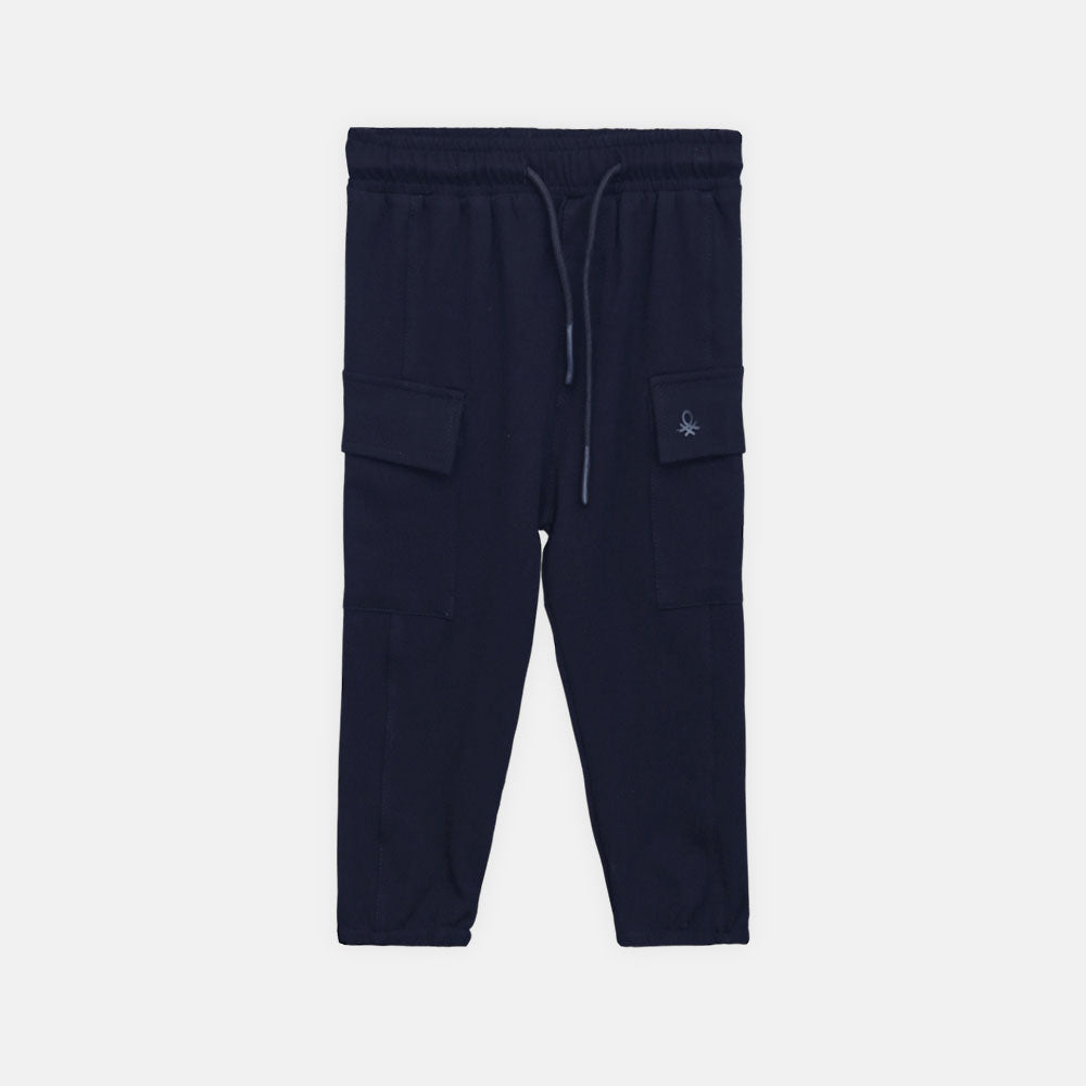 Boy Navy Blue Utility Pant