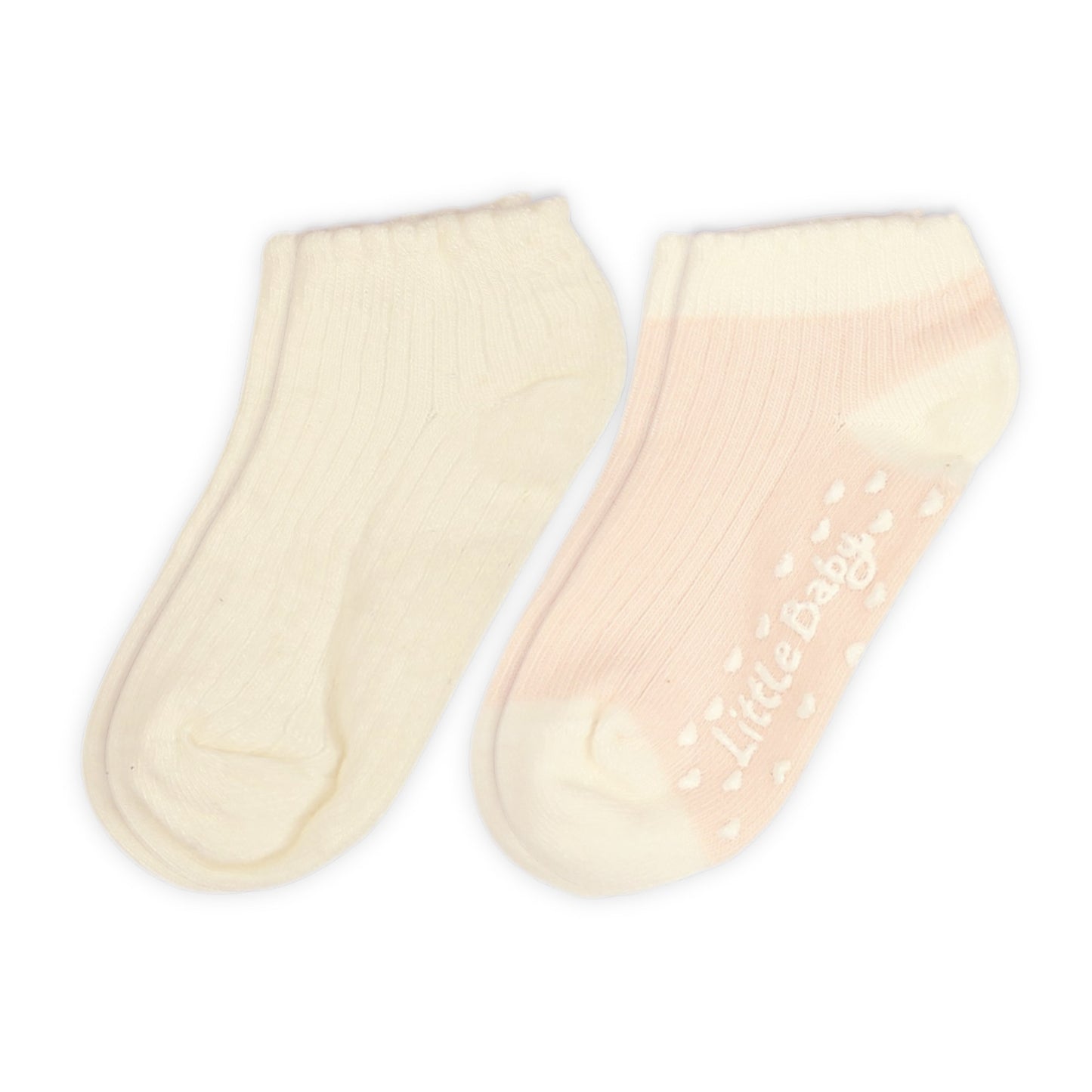 DUAL-TONE BABY SET GIRL SOCKS PK-2