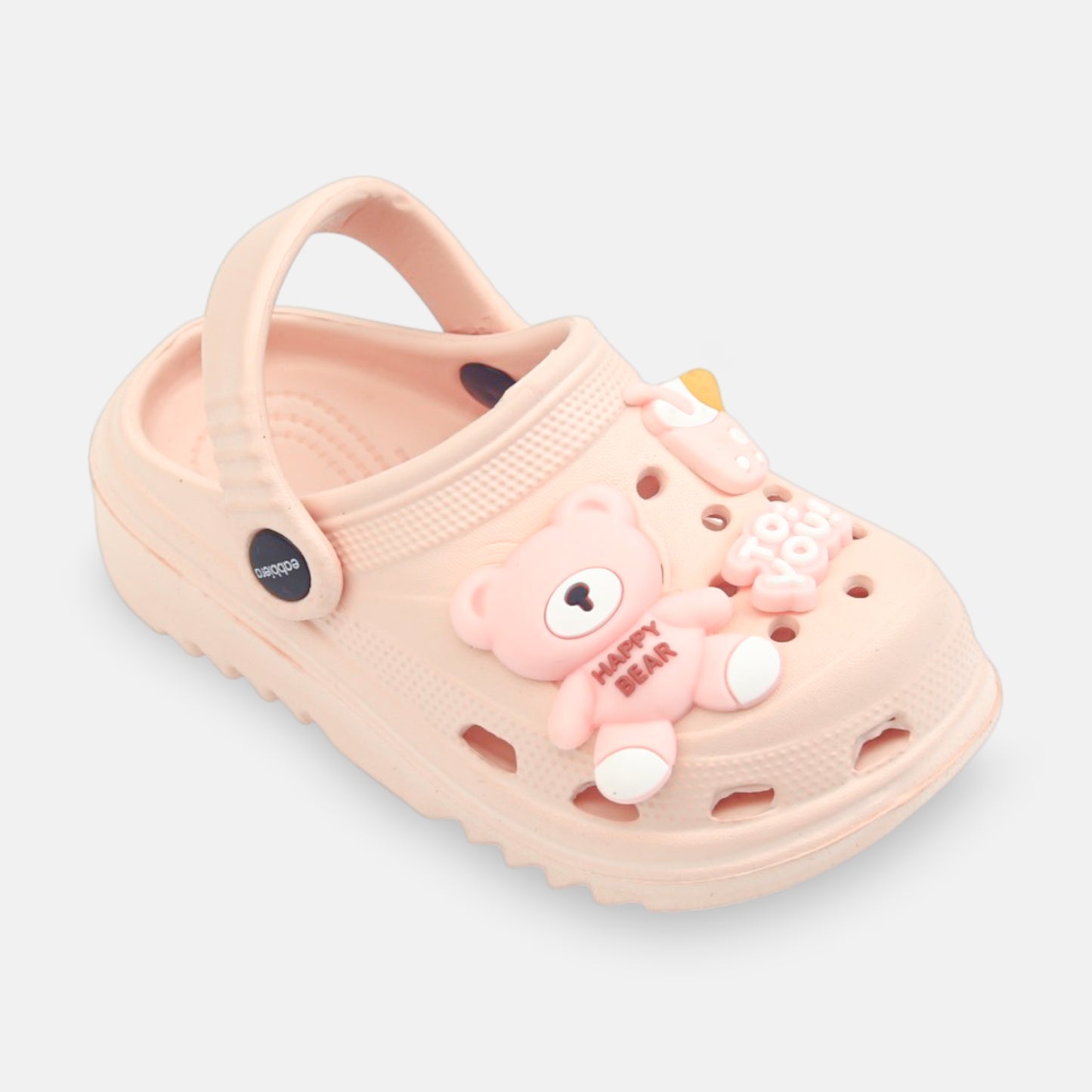 GIRL'S HAPPY BEAR CROCS – PINK