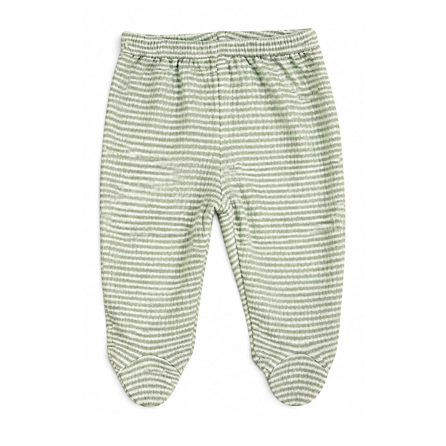 SAGE GREEN STRIPED BEAR BABY BOY GIFT SET