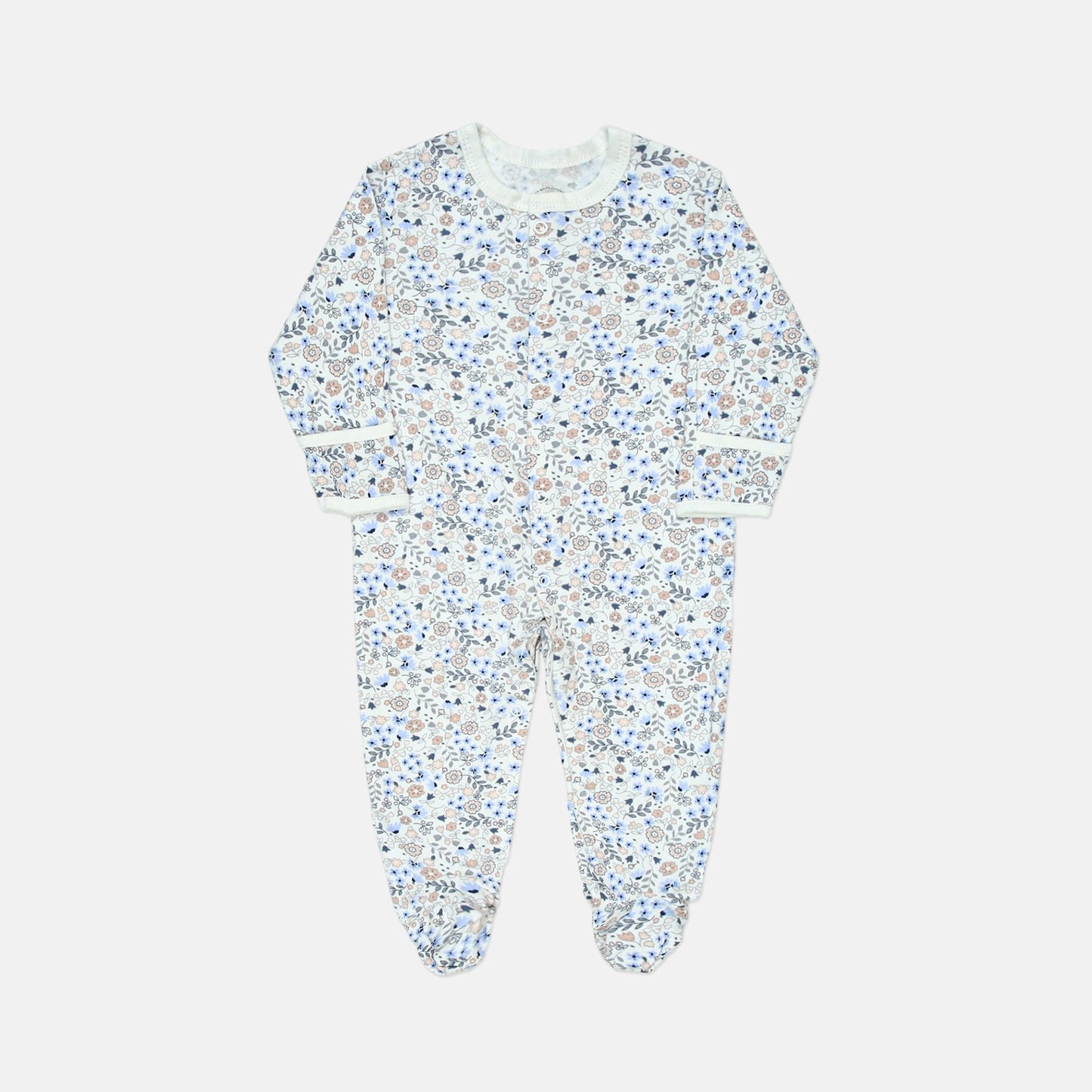 Pastel Garden Floral Sleepsuits Pk-3