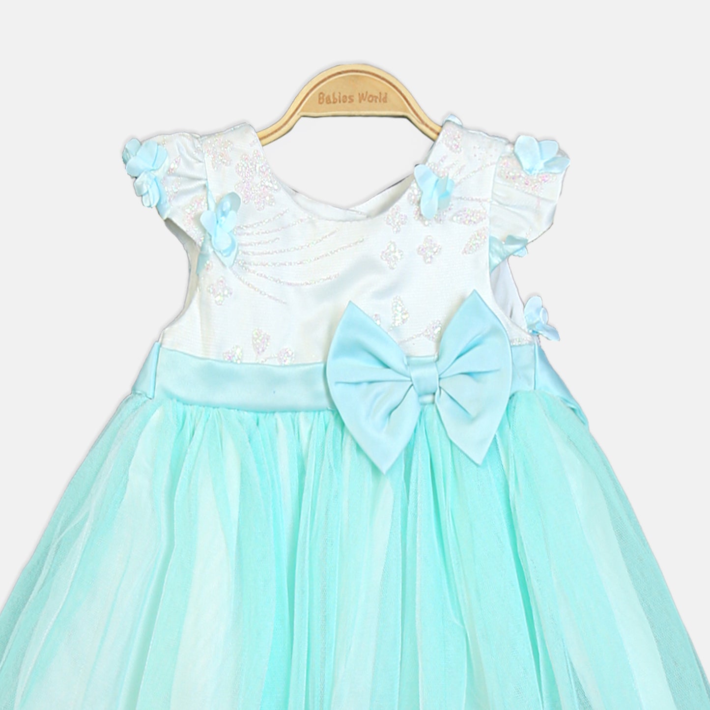 CYAN MERMAID FANCY FROCK