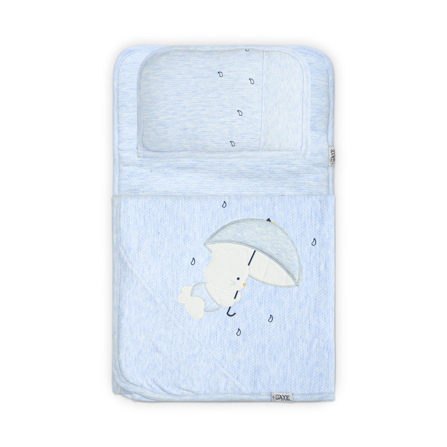 PREMIUM LIGHT BLUE TEDDY BEAR SLEEPING SET