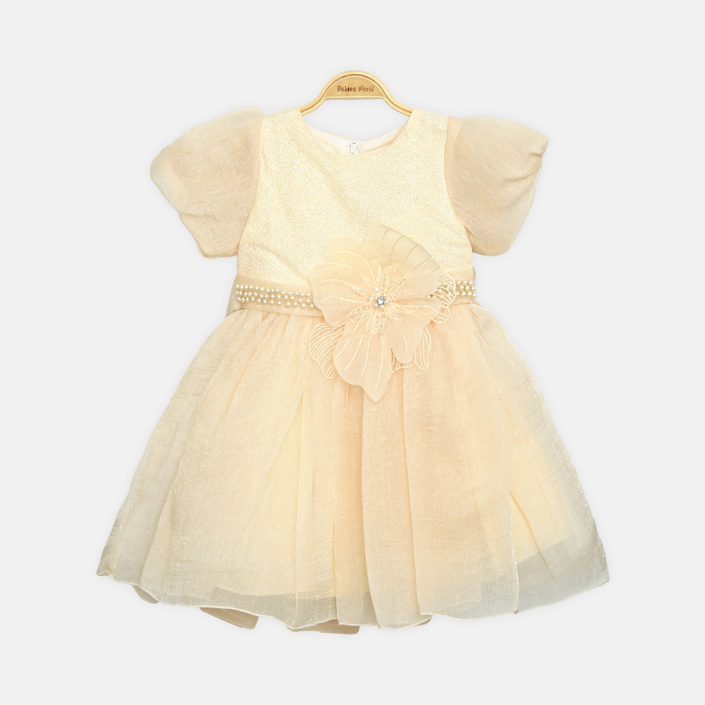 Puff-Sleeve Frock - Lemon