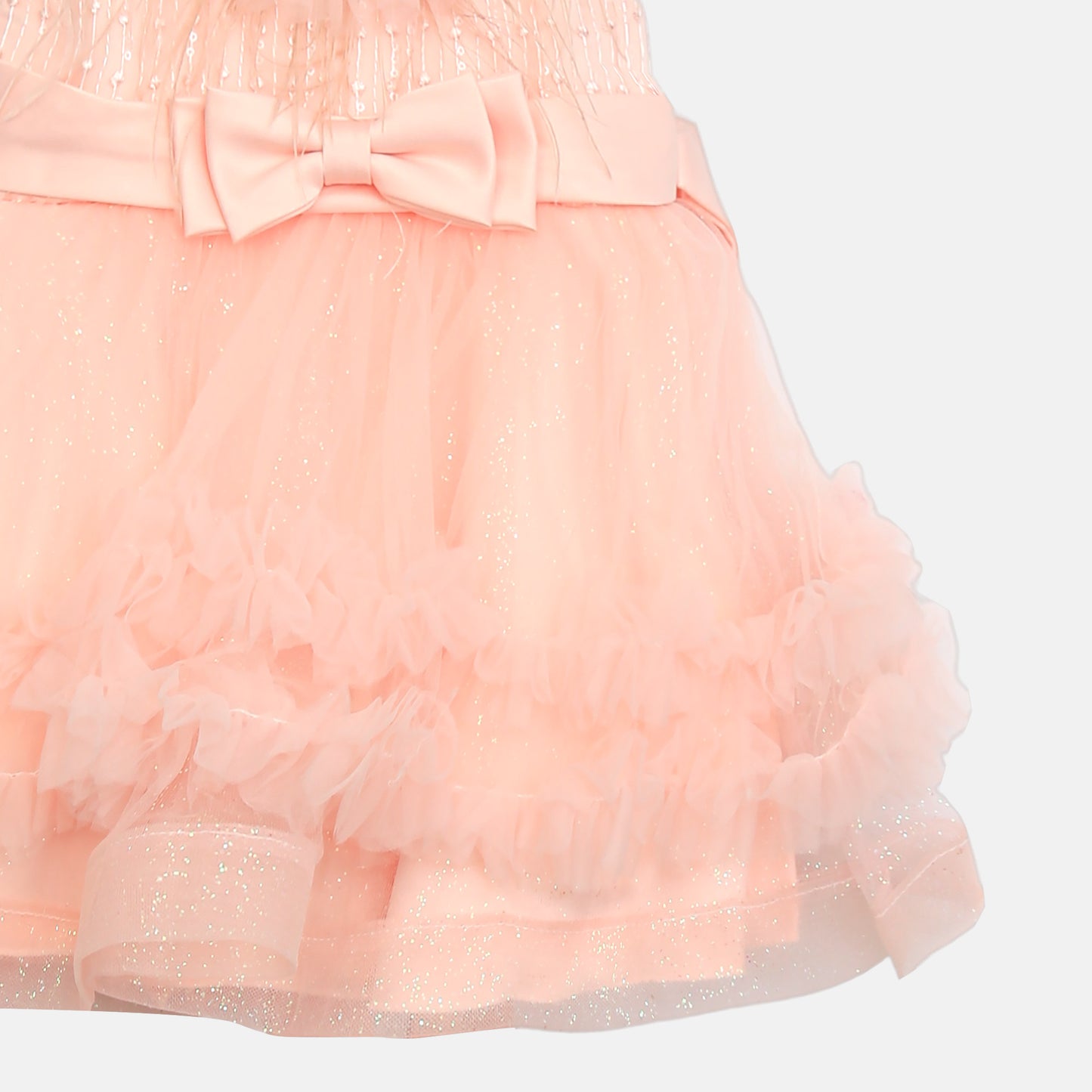 Glitter Frock - Peach