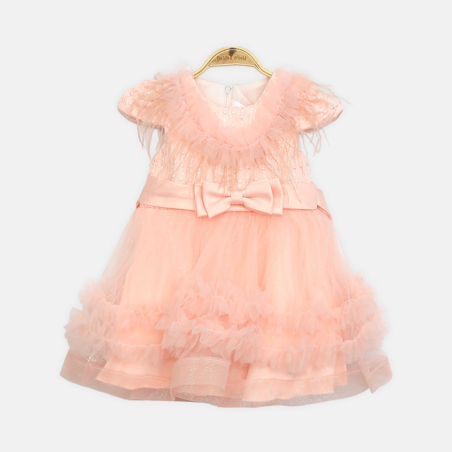 Glitter Frock - Peach