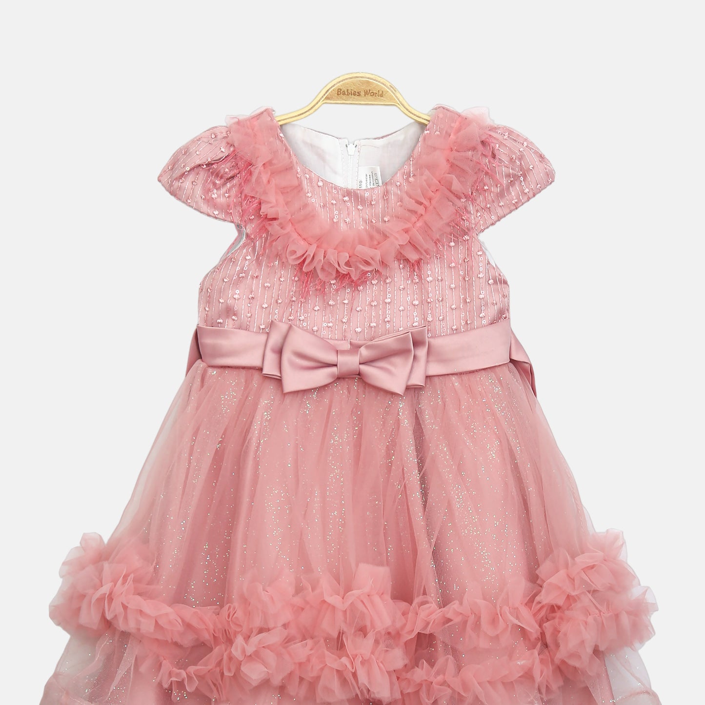 Glitter Frock - Dusty Rose