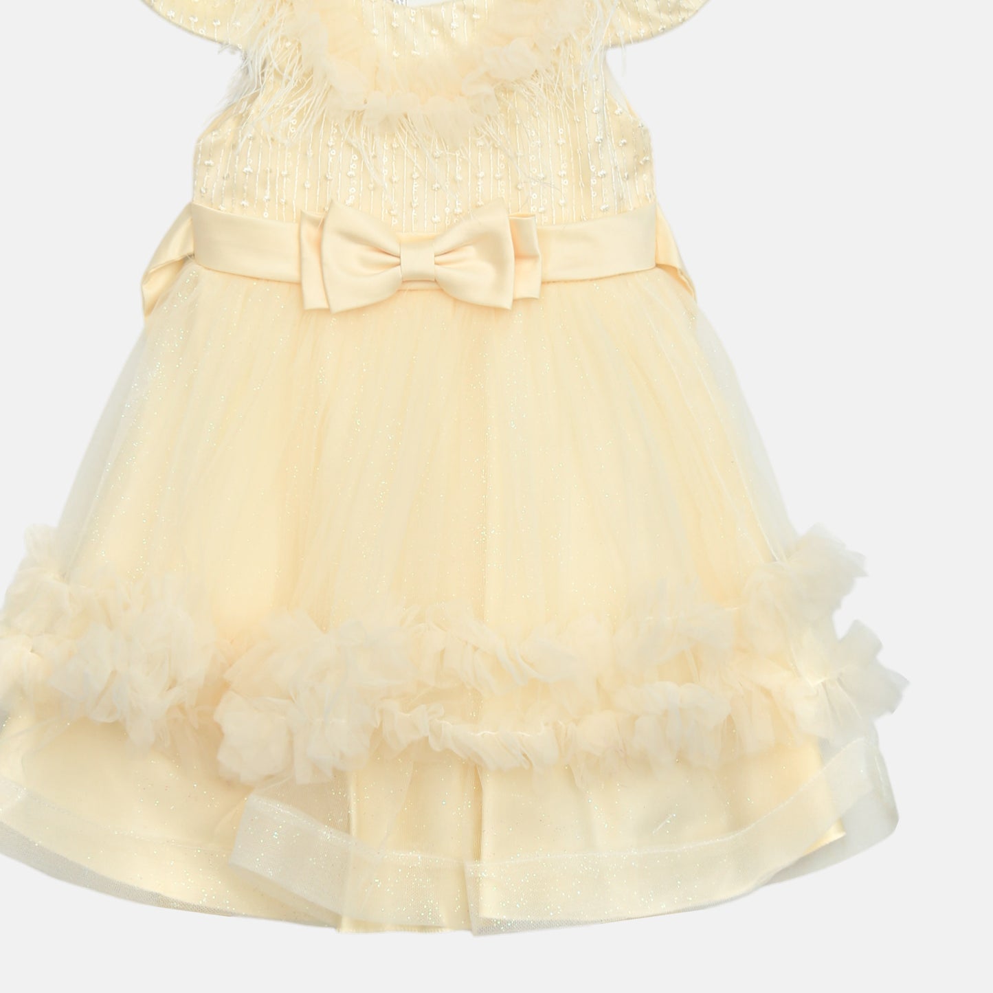 Glitter Frock - Lemon