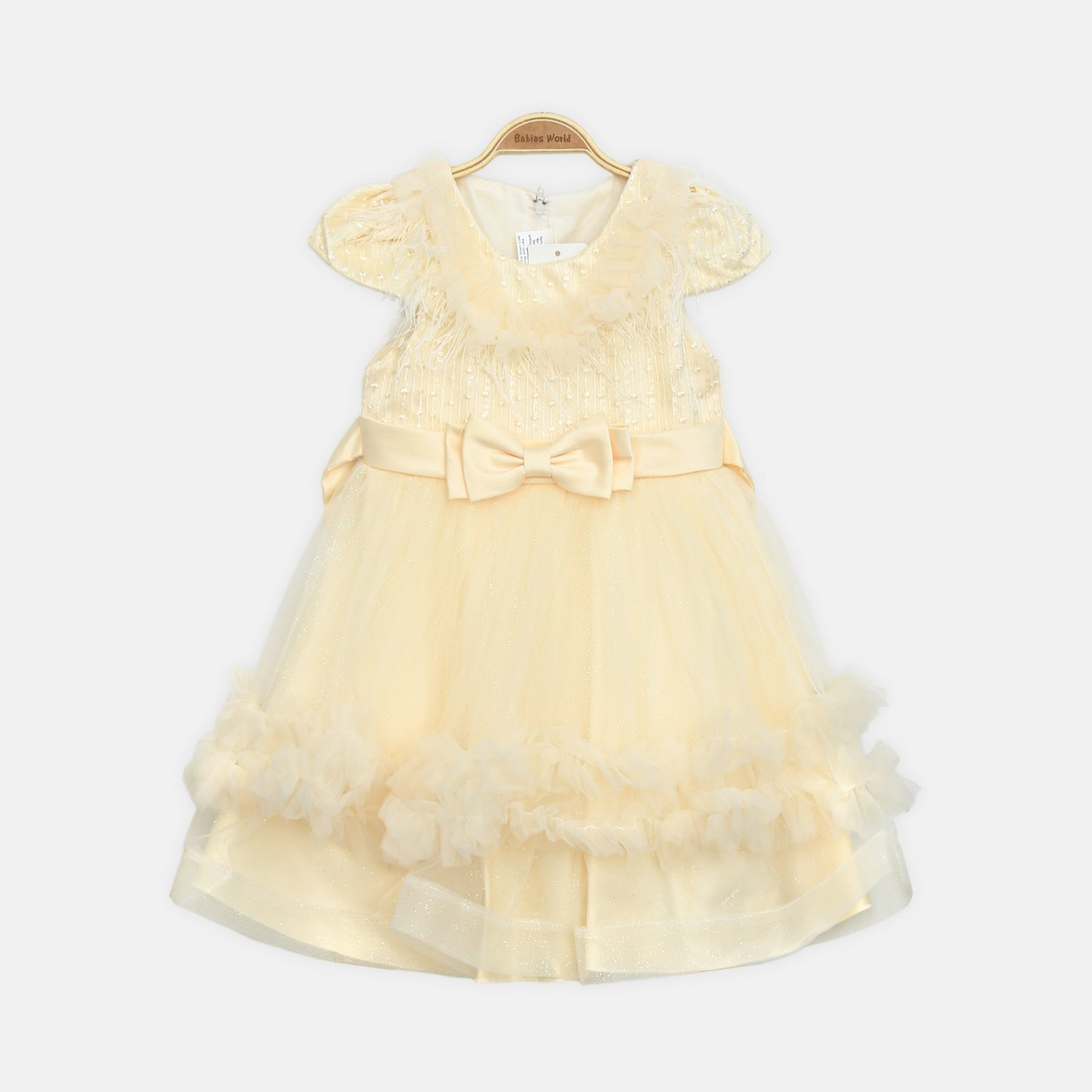 Glitter Frock - Lemon