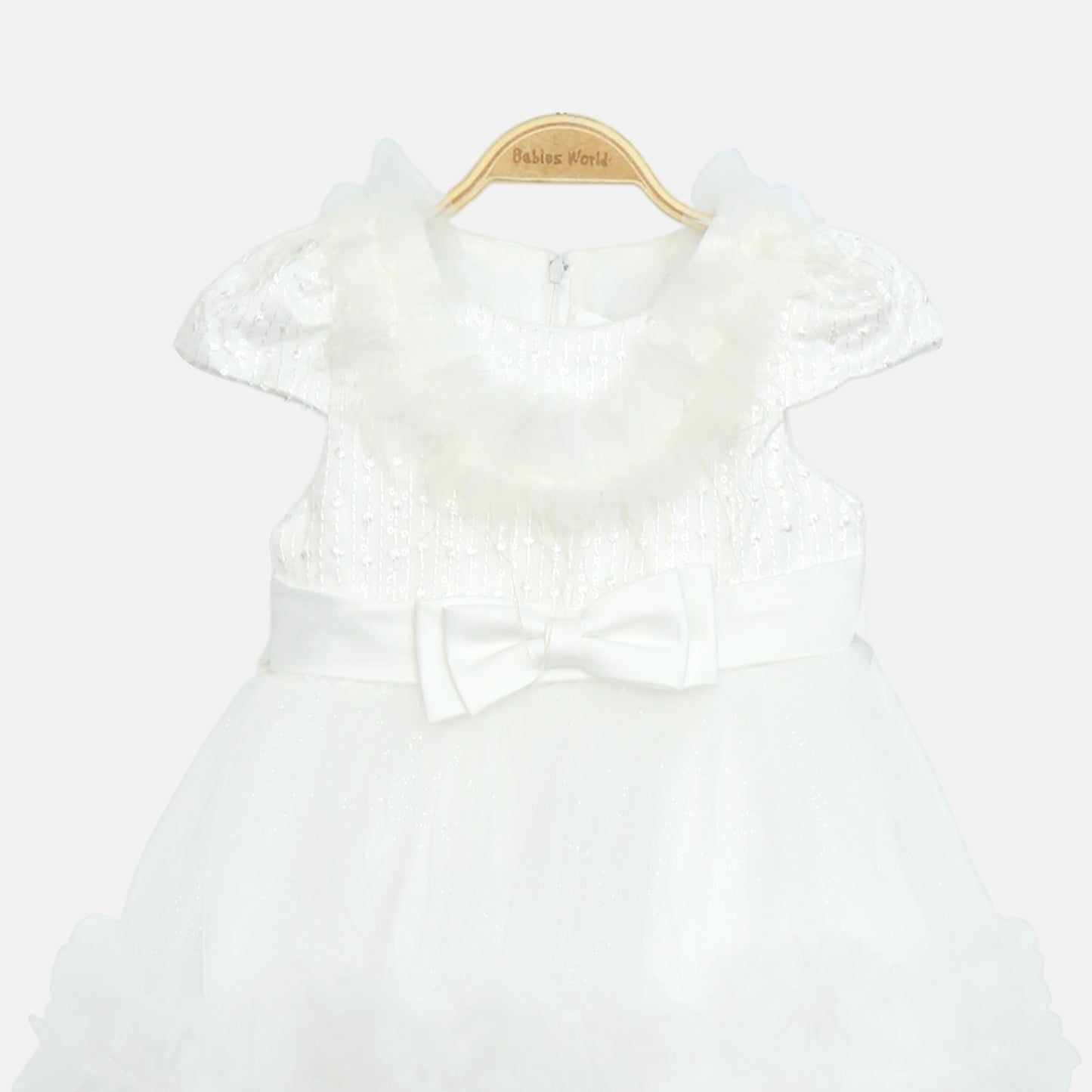 Glitter Frock - White