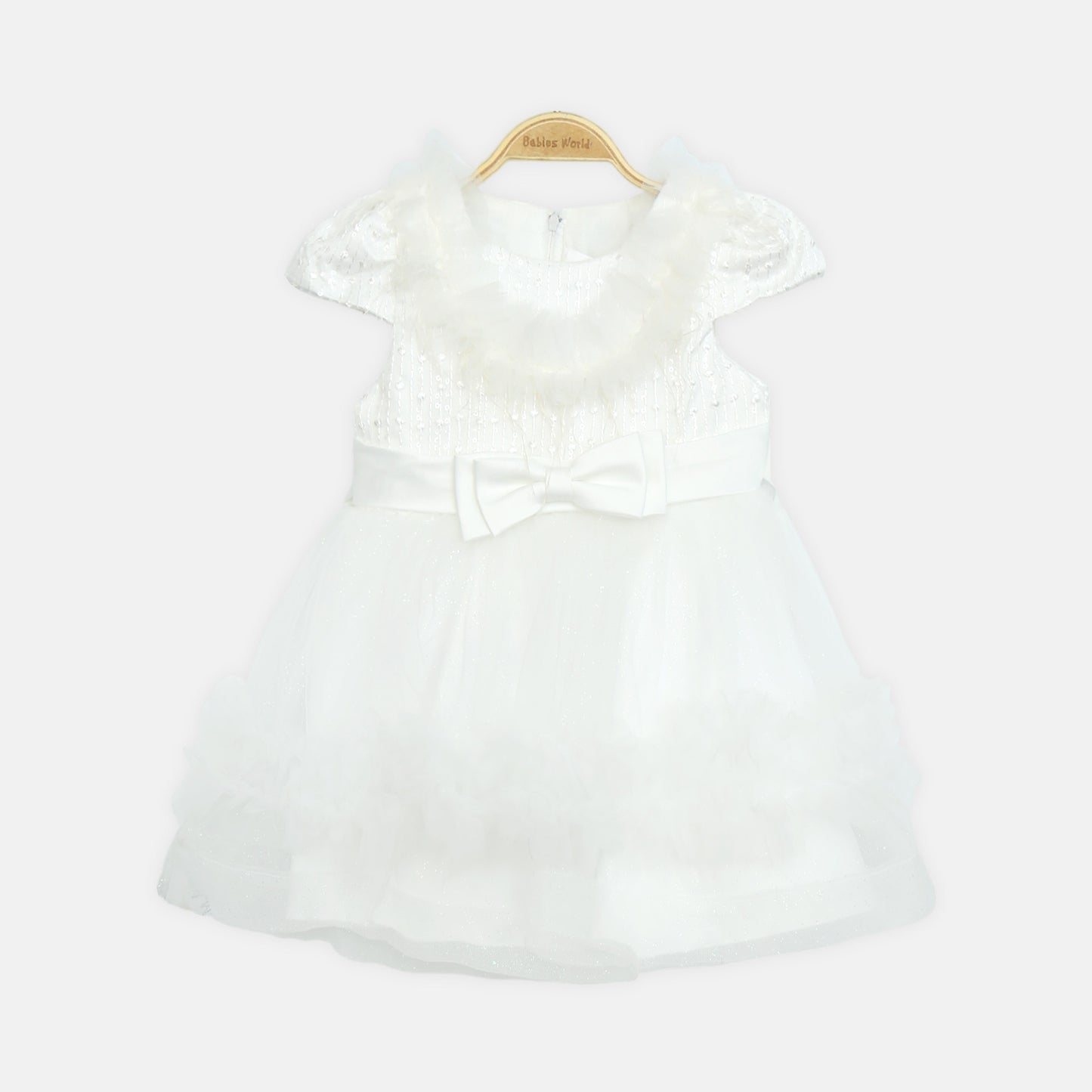 Glitter Frock - White