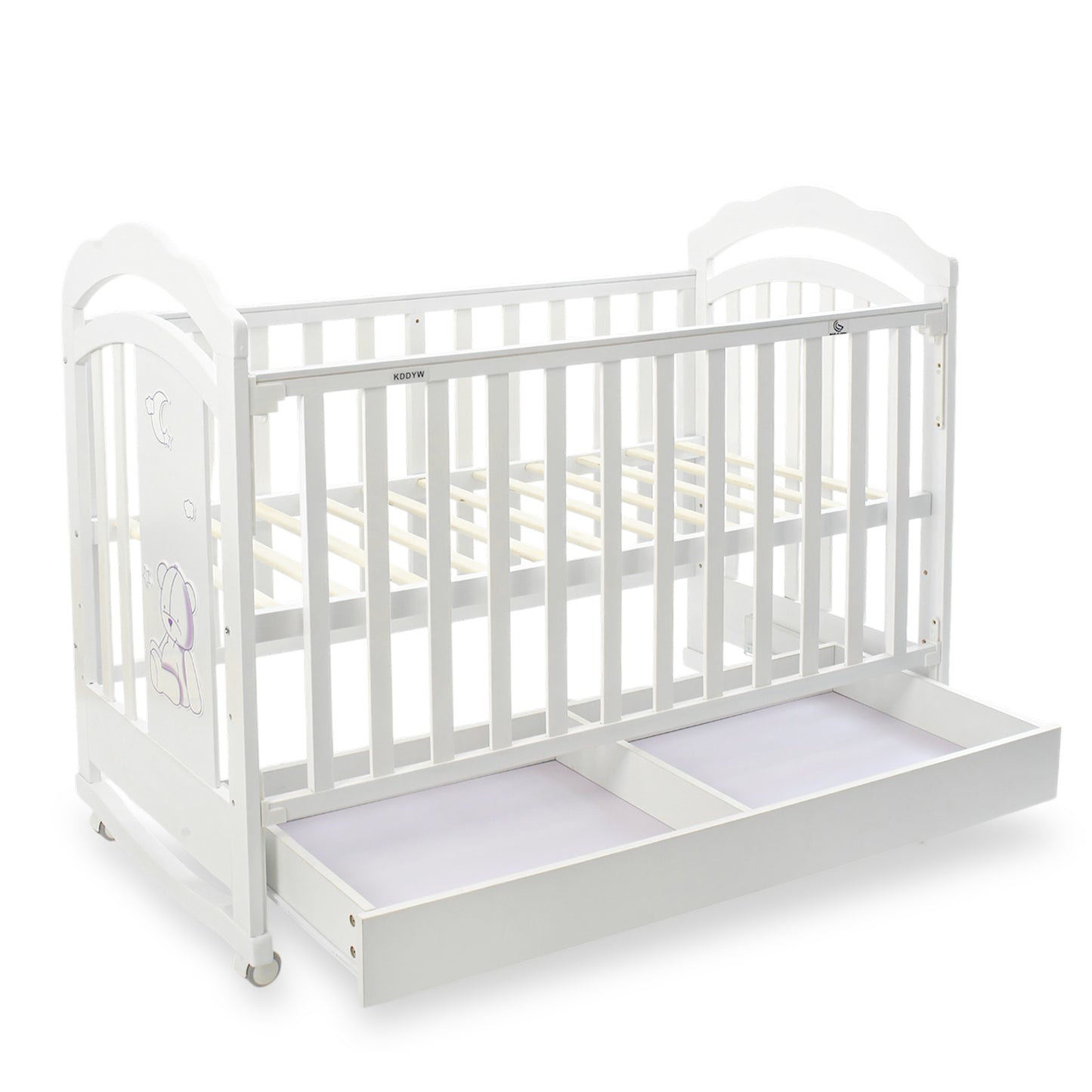BABY WOODEN COT WHITE DREAMY DREAMS