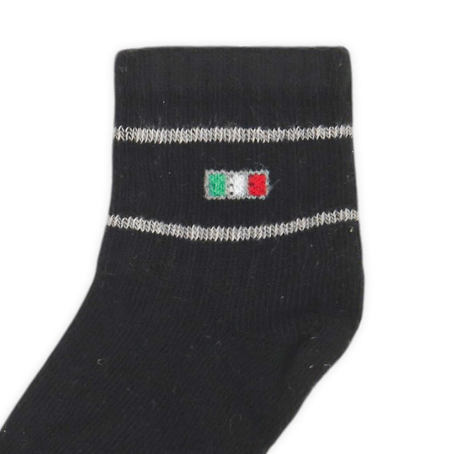 BLACK ANKLE BOY SOCKS PK-2