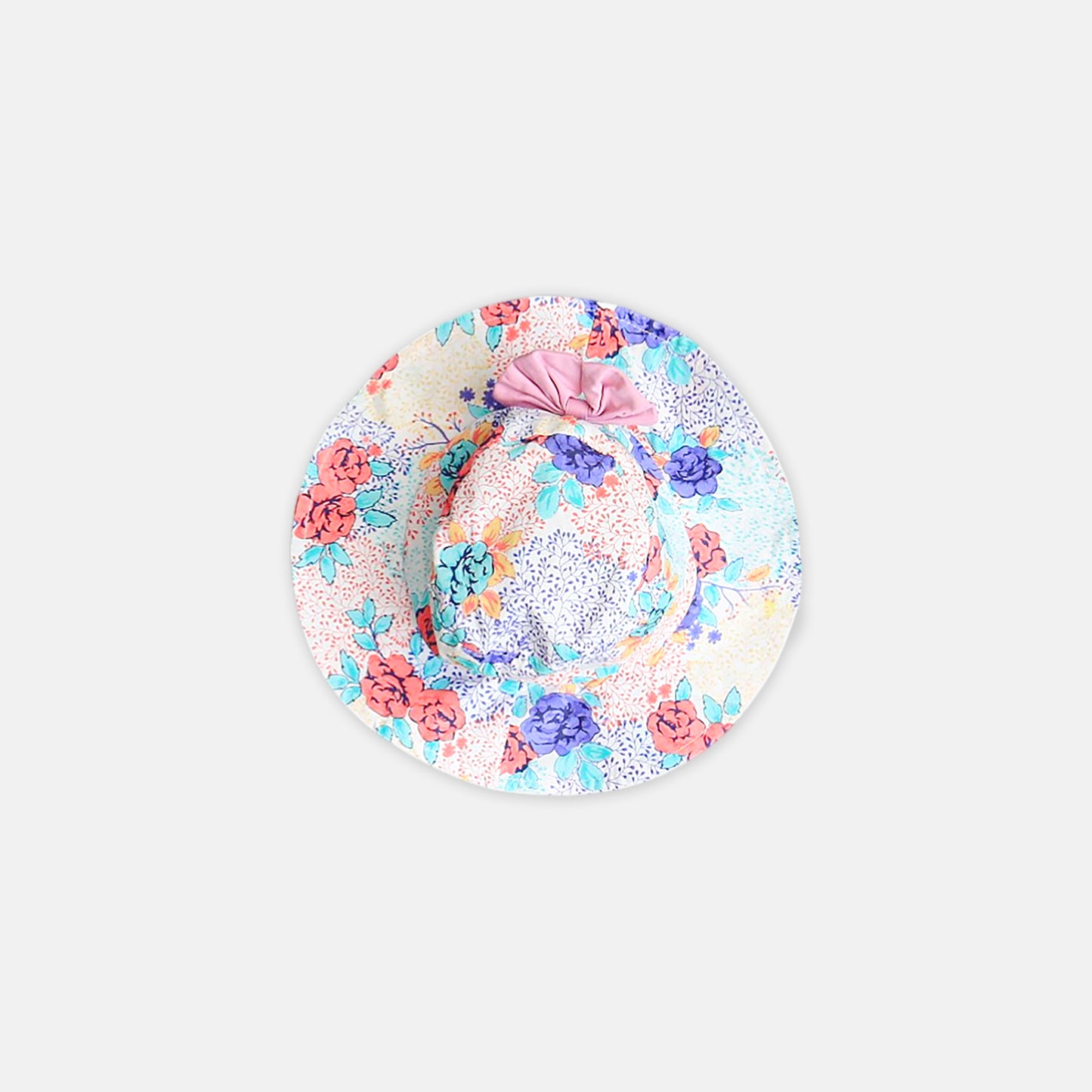 Pink Blossom Dress & Hat Set