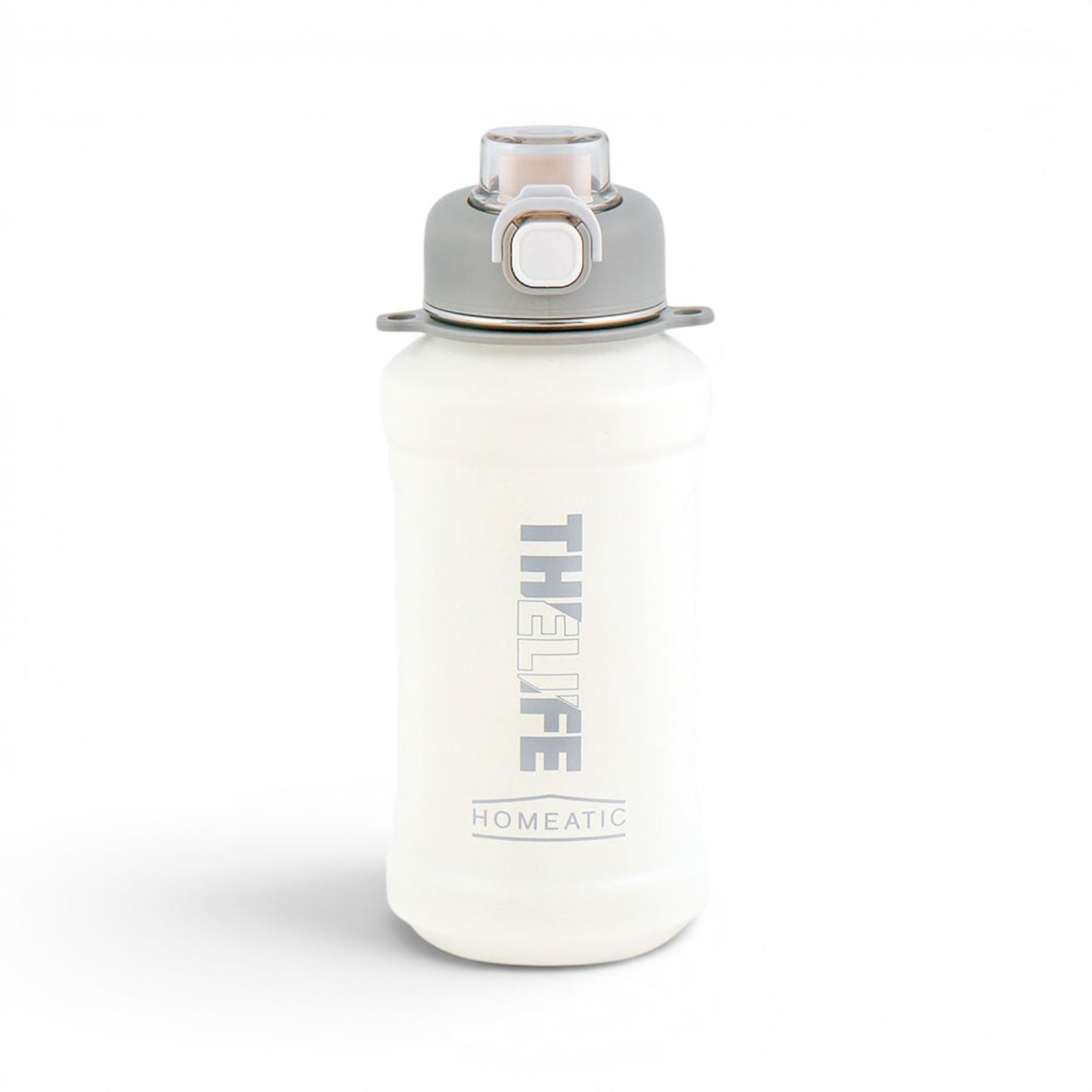 HOMEATIC STEEL WATER BOTTLE 1000 ML WHITE SPORTS