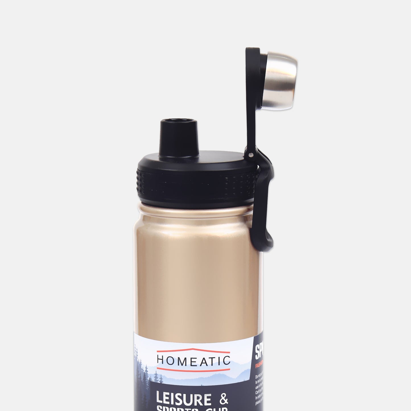 HOMEATIC STEEL WATER BOTTLE 650 ML GOLDEN