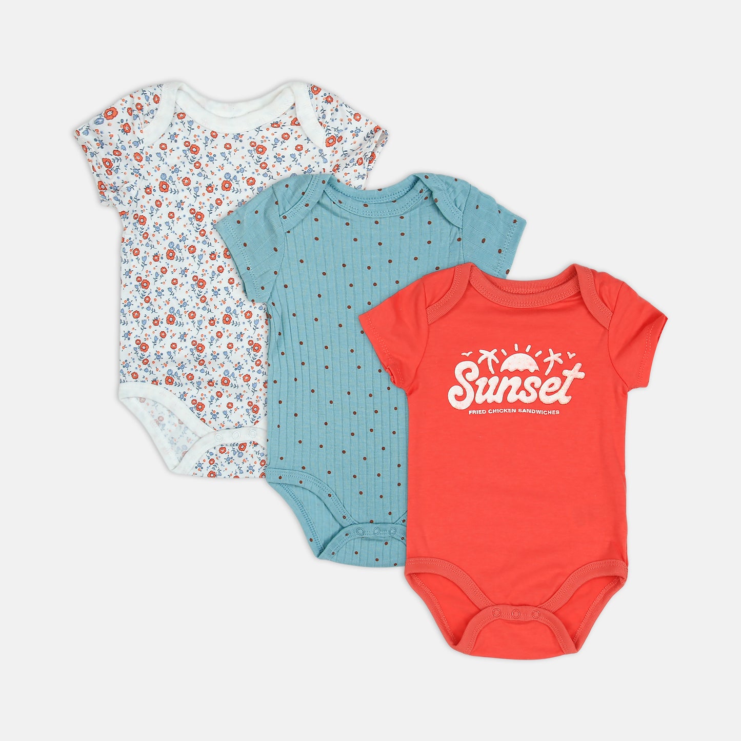 Sunset 3-Piece Bodysuit Set