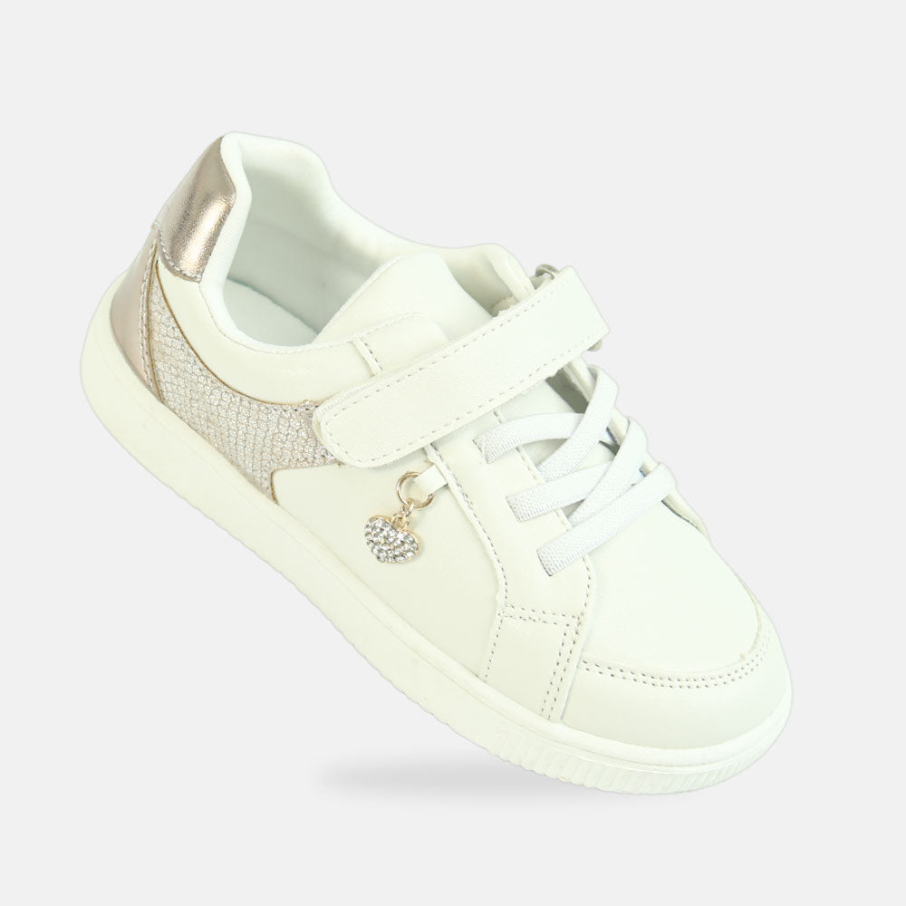 Girl Canvas White Sneakers