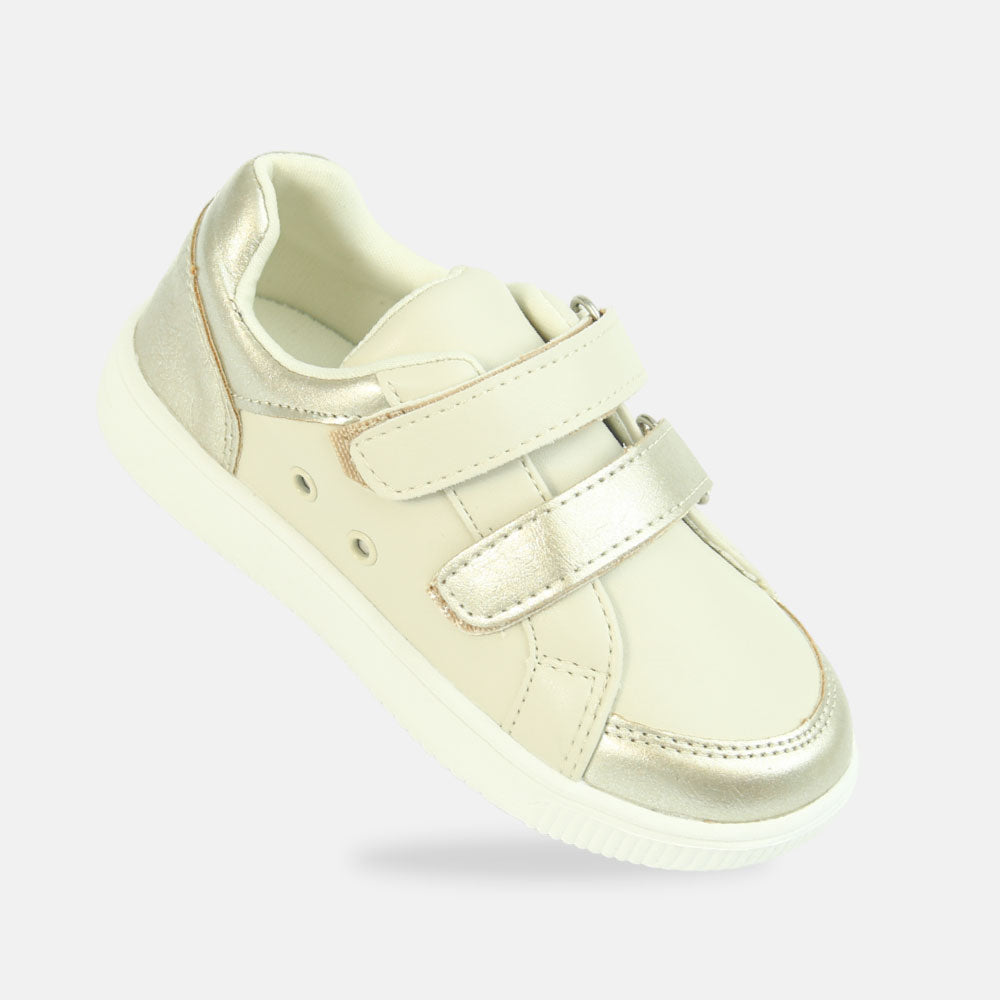 Girl Canvas Beige Sneakers