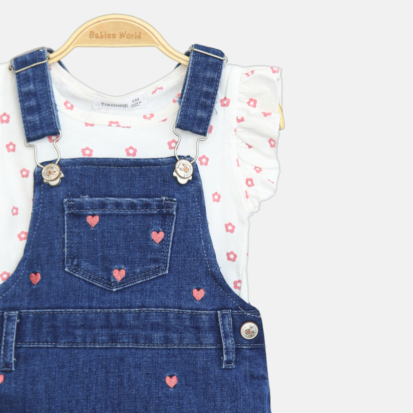 Dark Denim Pinafore Set