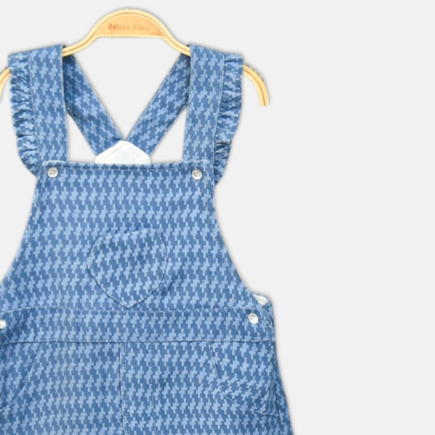 Classic Pleated Denim Jumper