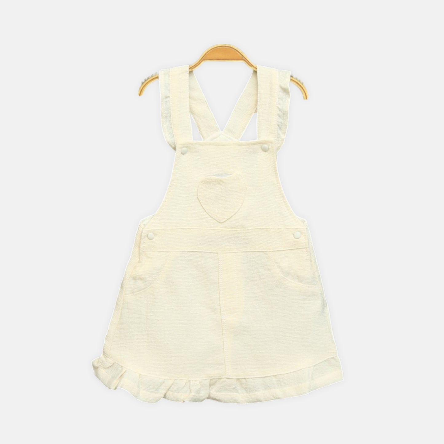 Classic Pleated Denim Jumper