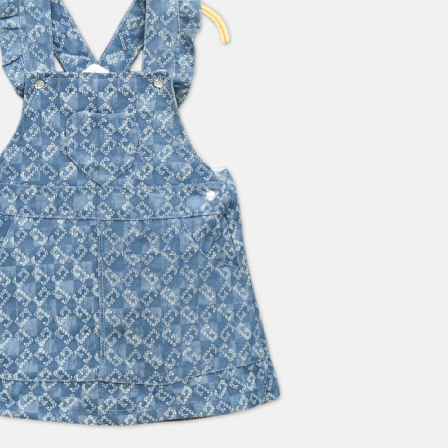 Classic Pleated Denim Jumper