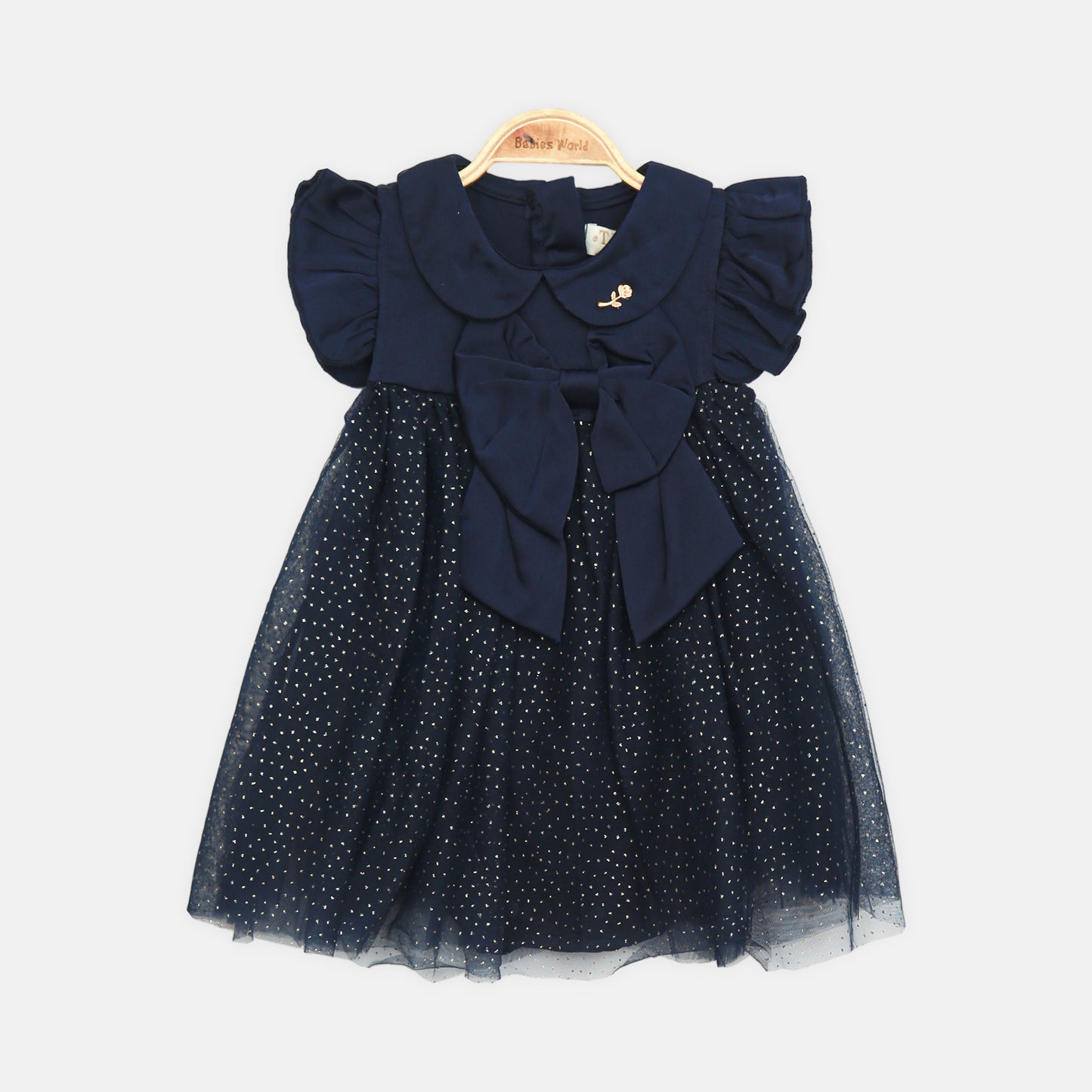 Navy Starlight Tulle Dress