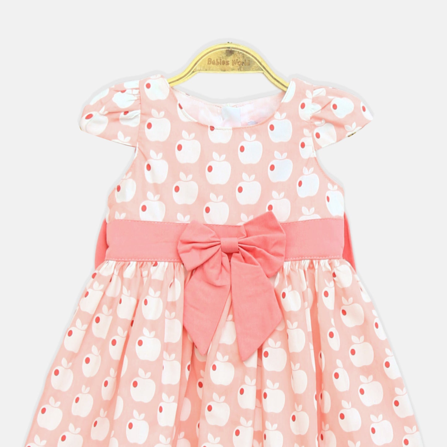 Peach Blossom Dress & Hat Set