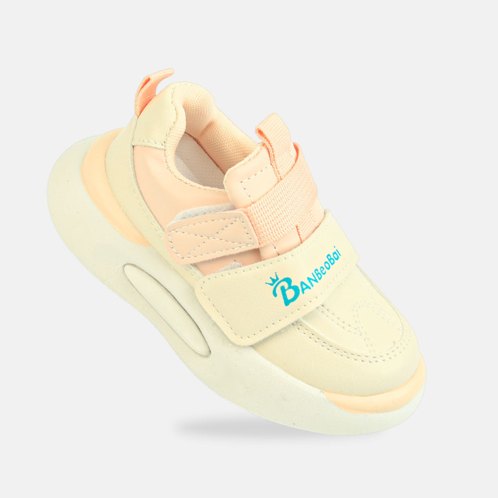 Girl Pink And Beige Comfort Joggers