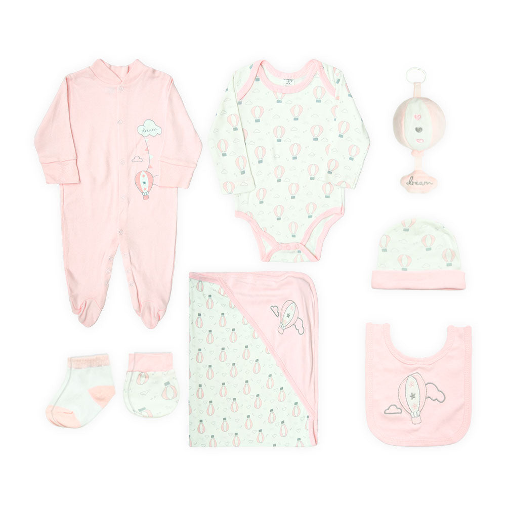 Baby Girl Gift Set Up & Away 8‑Piece Luxury