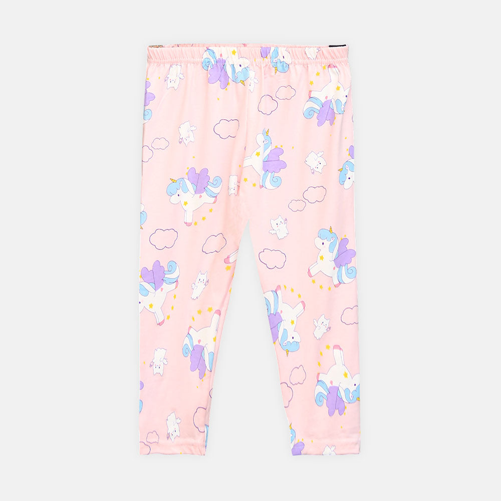 Girls' Magical Unicorn All-Over Print Night Suit