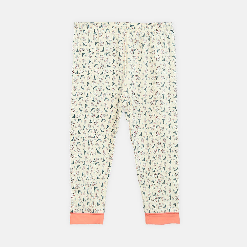 Girls' Modern Botanical Sleepwear Set