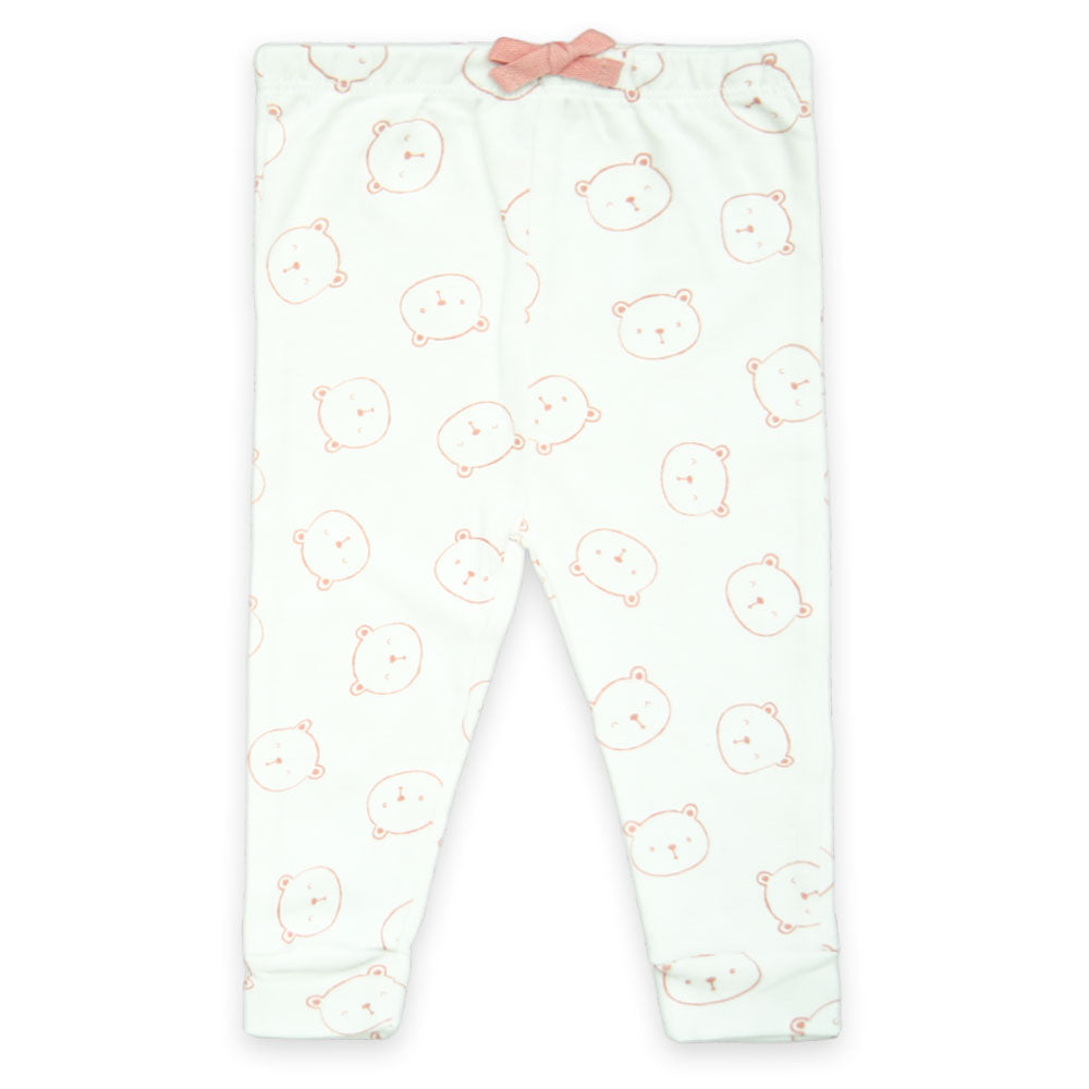 Sweet Bear & Stripes Soft Cotton Leggings Set Pk-3