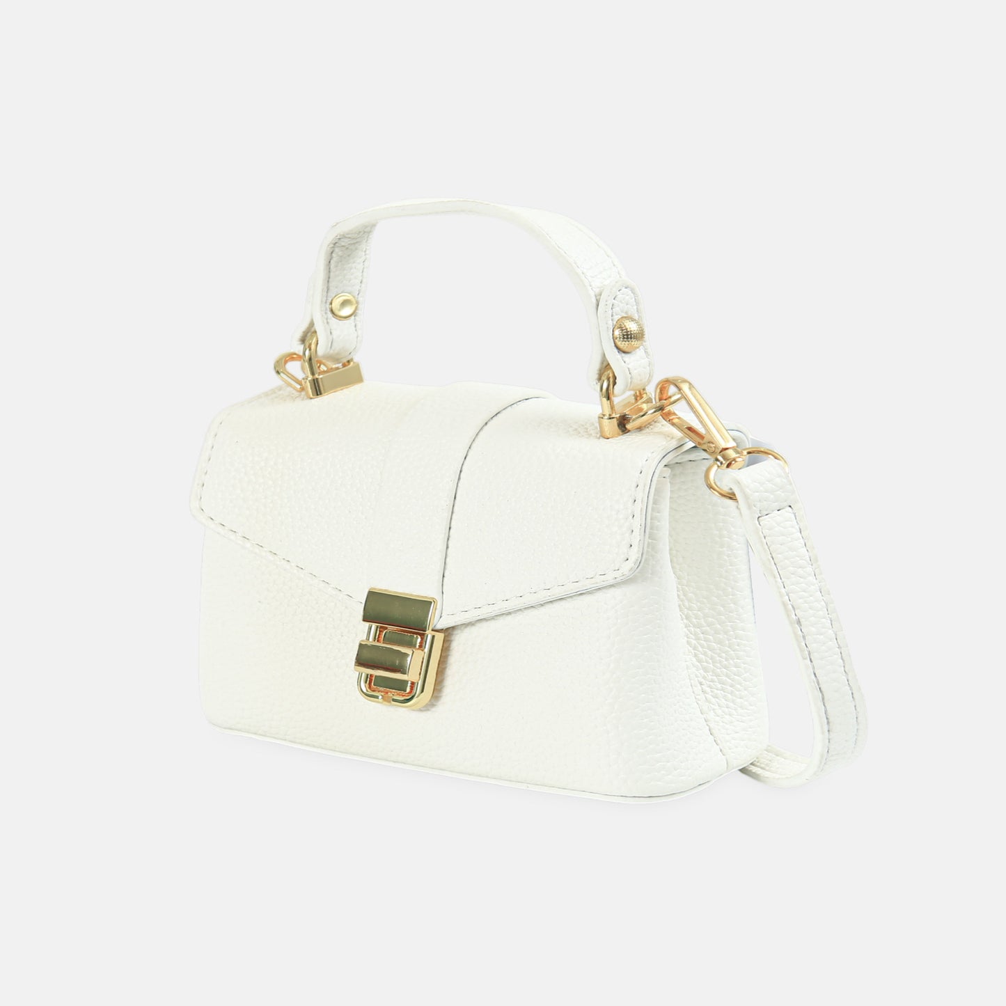 Ivory Top-Handle Flap