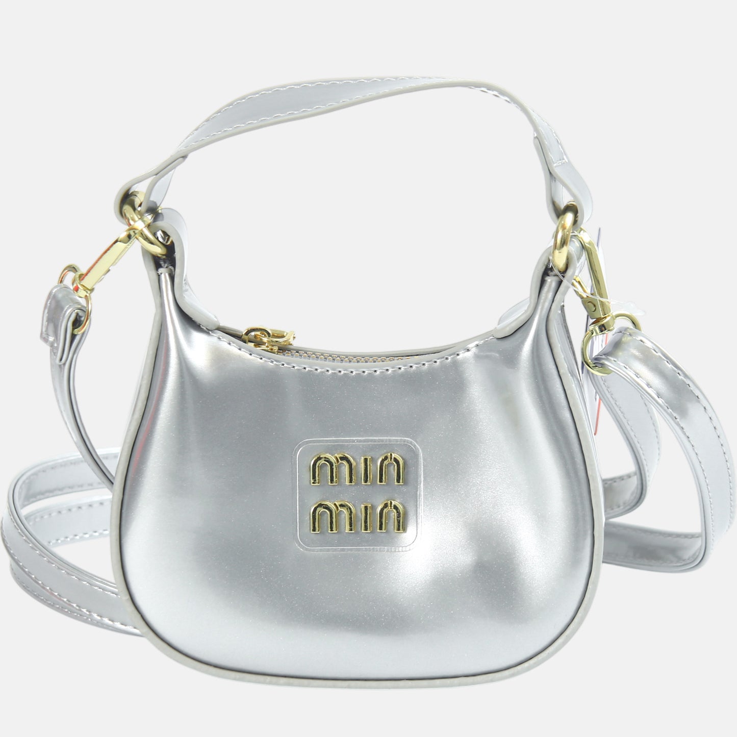 Metallic Silver Half-Moon