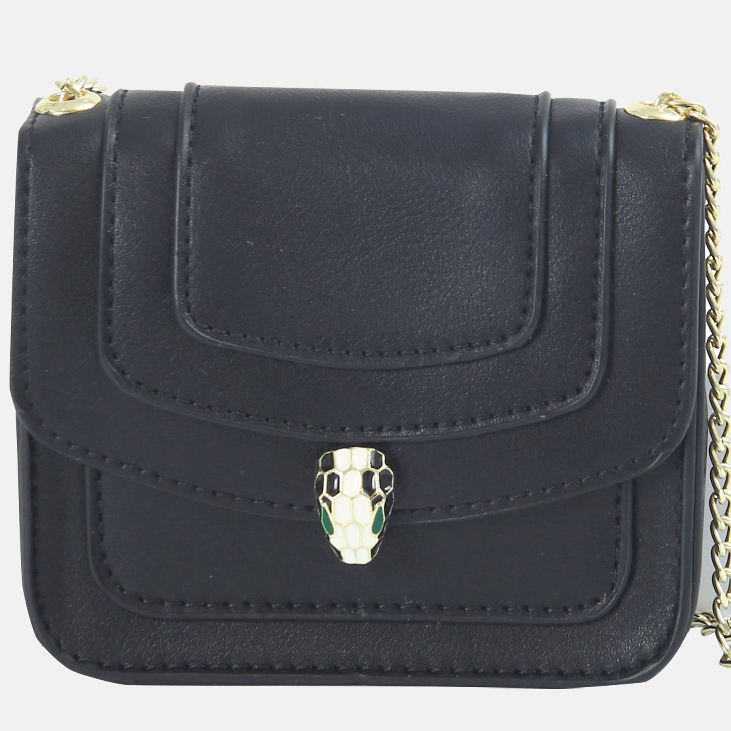 Black Mini Flap Bag