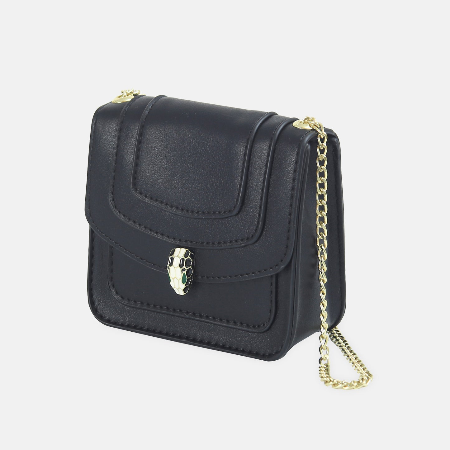 Black Mini Flap Bag
