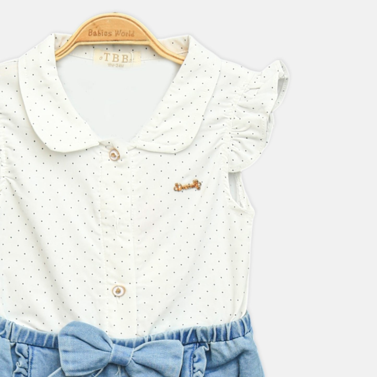 Denim Daisy Romper