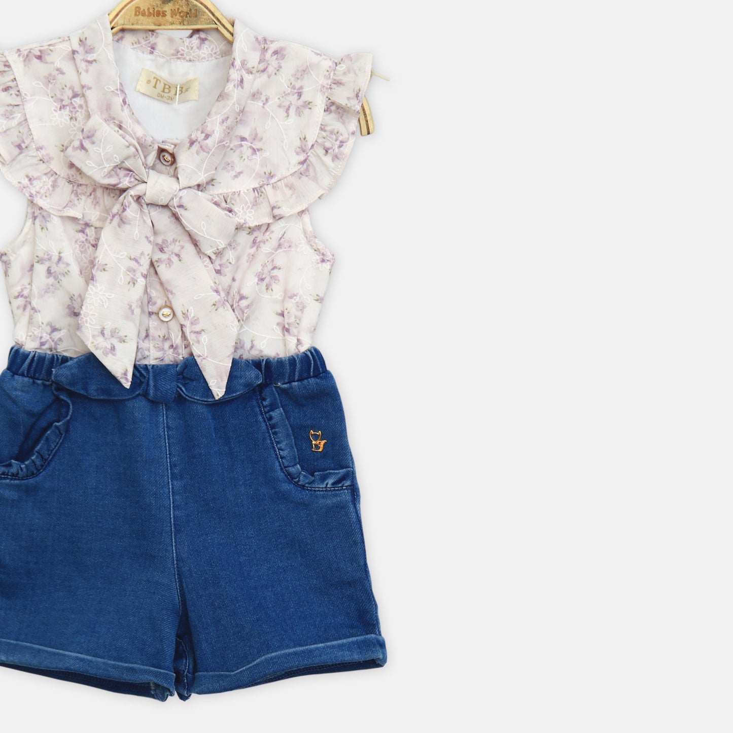 Floral Indigo Set Romper