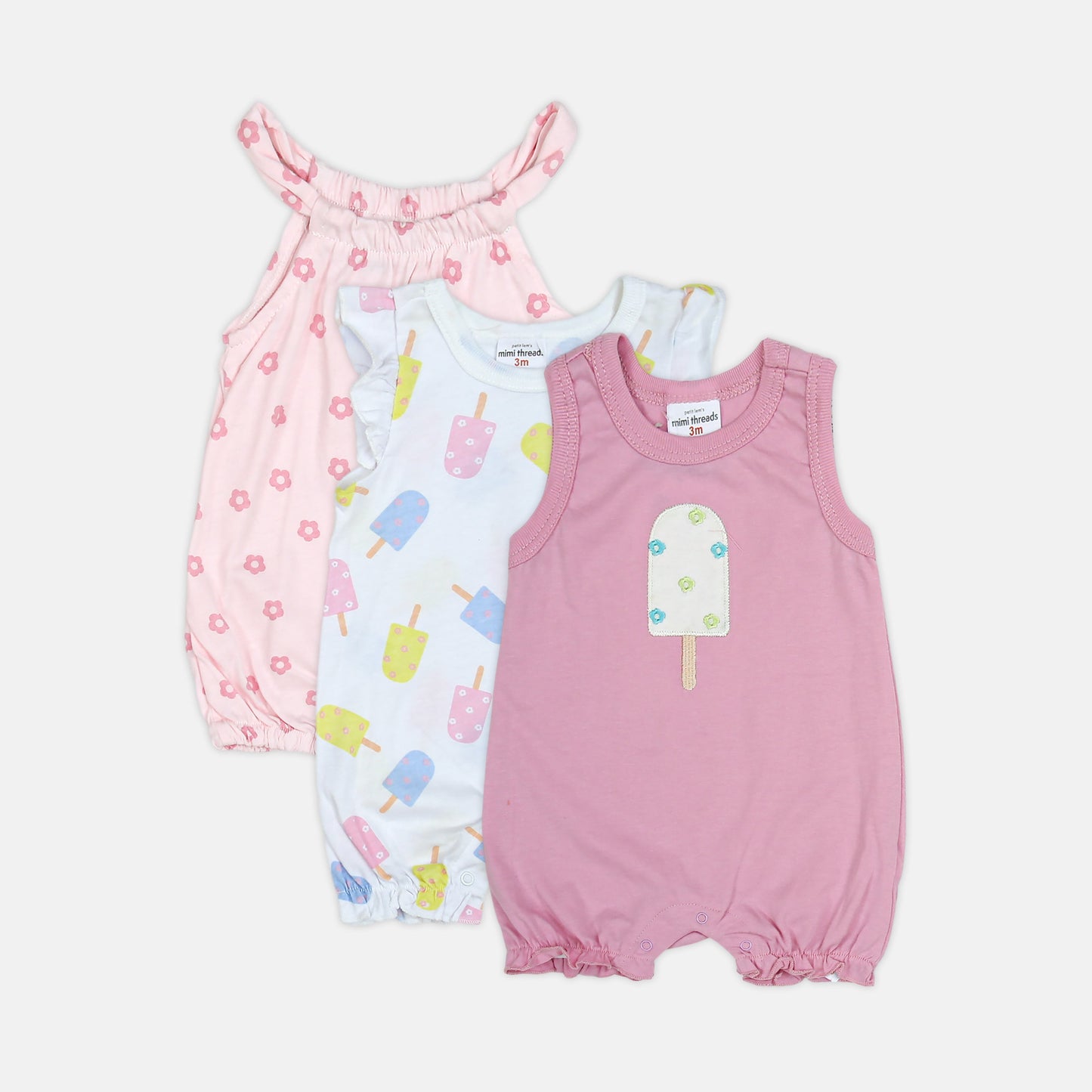 Summer Treats 3-Piece Romper Set