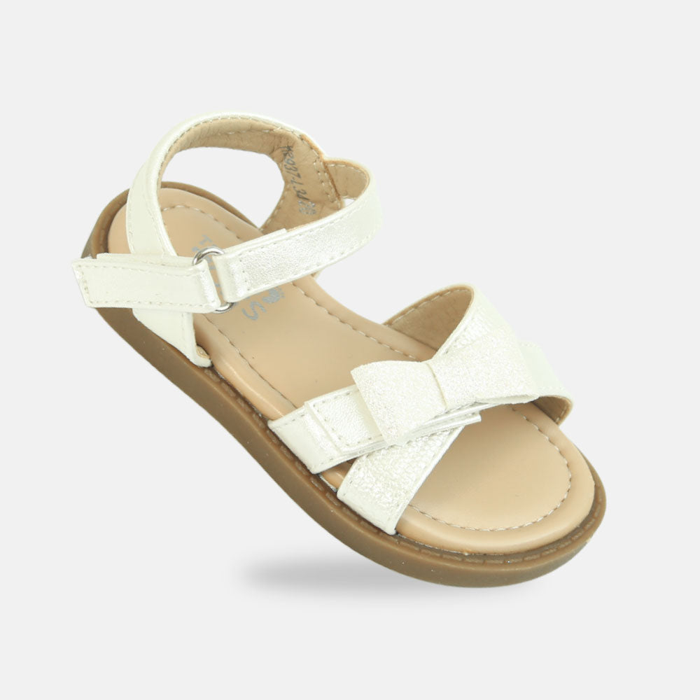 Girl Sandals White Bow
