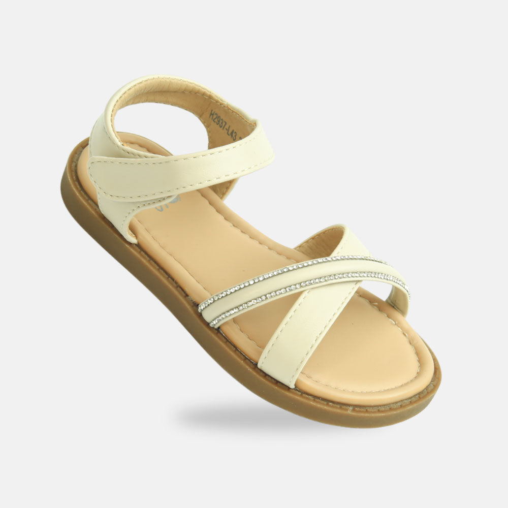 Girls Strap Gold Sandals