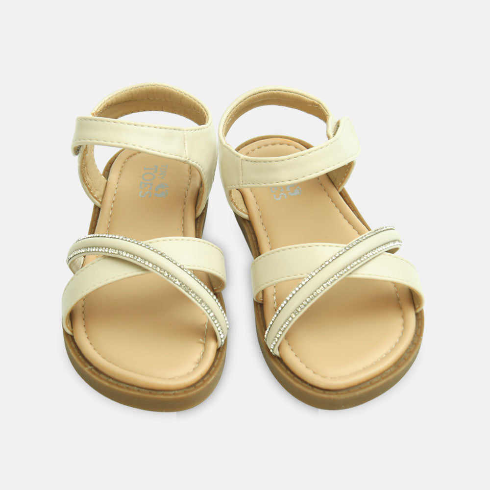 Girls Strap Gold Sandals