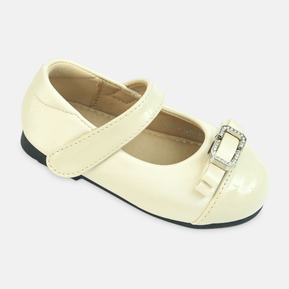 Girl Shoes Ivory Bow Ballets