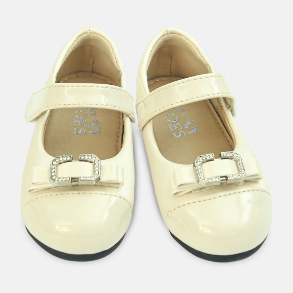 Girl Shoes Ivory Bow Ballets