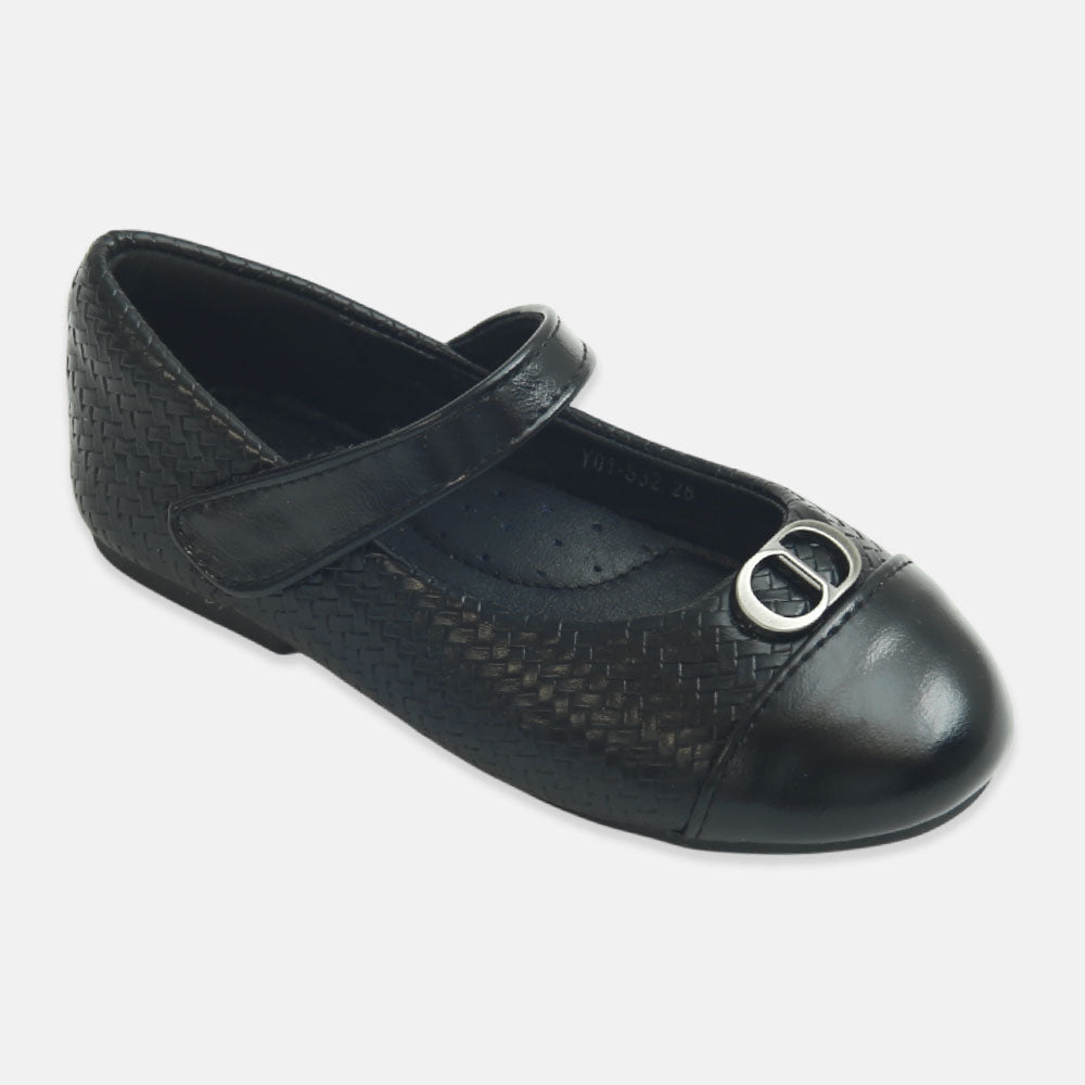 Girl Shoes Black Buckle