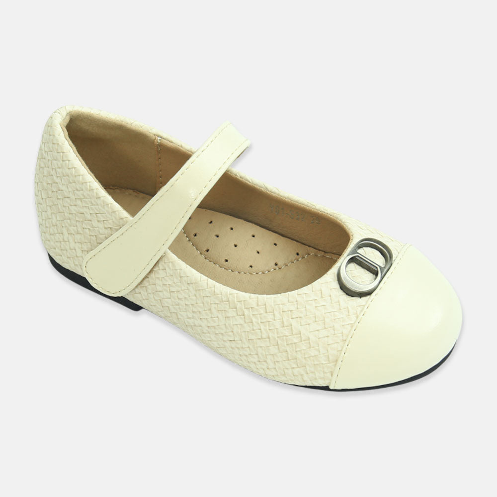 Girl Shoes Ivory Buckle