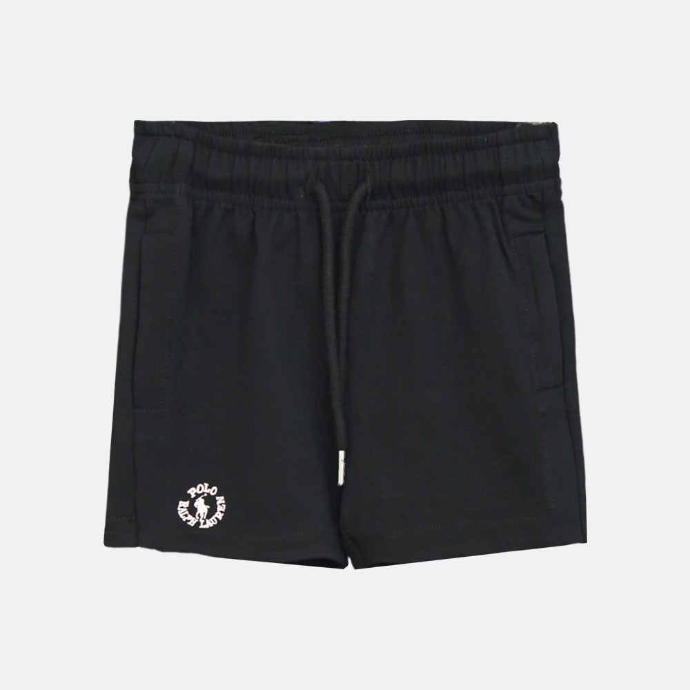 Girls Cozy Black Shorts