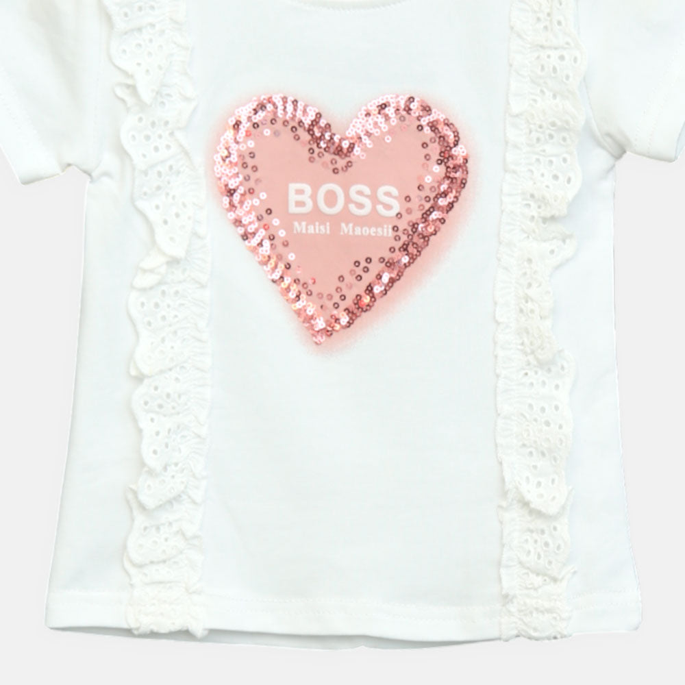 Girls Multi-Color Dot Smocked Top